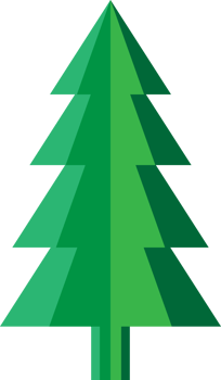 Christmas tree illustration elements decoration for design png