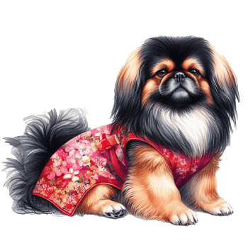 Cute pets in festive costumes, AI Generated png