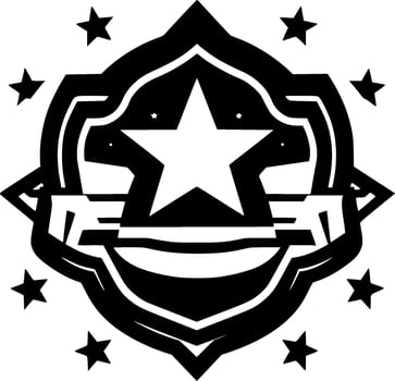 Army, Black and White Vector illustration
