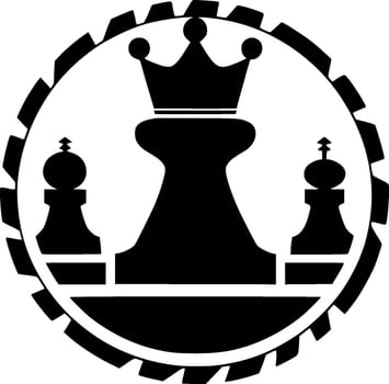 Chess, Minimalist and Simple Silhouette - Vector illustration