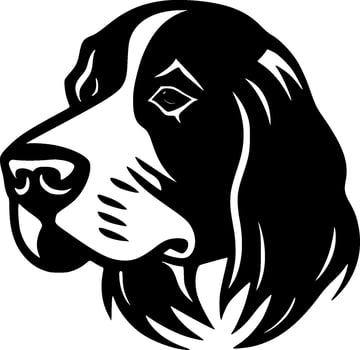 Dog, Minimalist and Simple Silhouette - Vector illustration