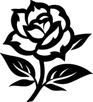 Flower - Minimalist and Flat Logo - Vector illustration