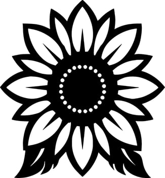 Flower, Minimalist and Simple Silhouette - Vector illustration