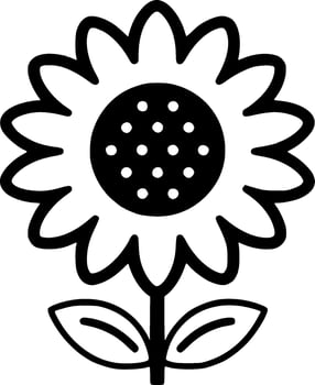 Flower - High Quality Vector Logo - Vector illustration ideal for T-shirt graphic