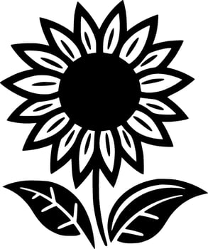 Flower - Minimalist and Flat Logo - Vector illustration