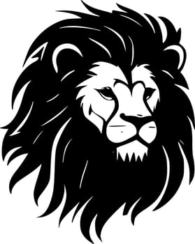 Lion, Minimalist and Simple Silhouette - Vector illustration