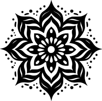Mandala, Minimalist and Simple Silhouette - Vector illustration