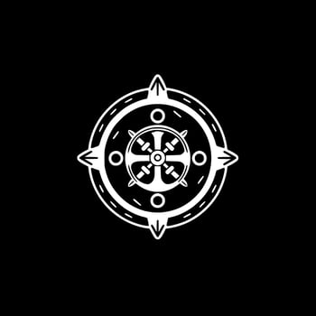 Nautical - Minimalist and Flat Logo - Vector illustration