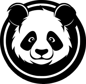 Panda - Minimalist and Flat Logo - Vector illustration