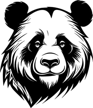 Panda - High Quality Vector Logo - Vector illustration ideal for T-shirt graphic