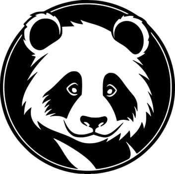 Panda - High Quality Vector Logo - Vector illustration ideal for T-shirt graphic