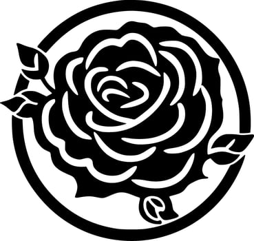 Rose - High Quality Vector Logo - Vector illustration ideal for T-shirt graphic