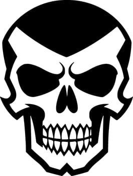 Skull - Minimalist and Flat Logo - Vector illustration