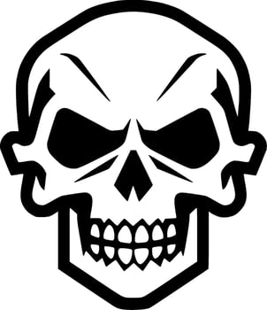 Skull - High Quality Vector Logo - Vector illustration ideal for T-shirt graphic
