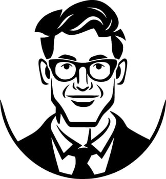 Teacher - Minimalist and Flat Logo - Vector illustration