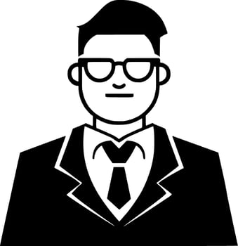 Teacher - Minimalist and Flat Logo - Vector illustration