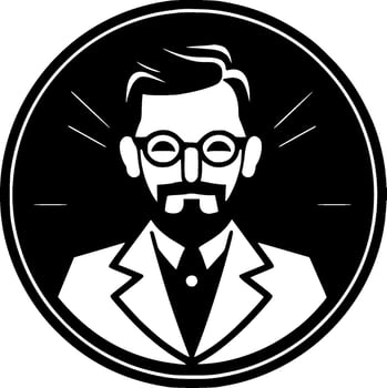 Teacher, Minimalist and Simple Silhouette - Vector illustration