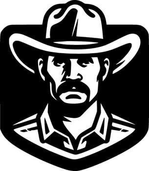 Western - Minimalist and Flat Logo - Vector illustration