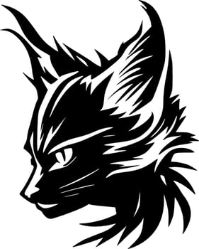 Wildcat - Minimalist and Flat Logo - Vector illustration