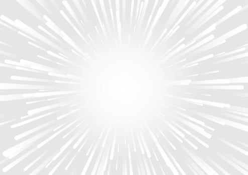Grey white smooth rays abstract background vector