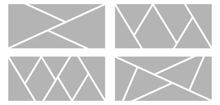 Pictures or photos frame collage abstract photo frames and digital photo wall template vector
