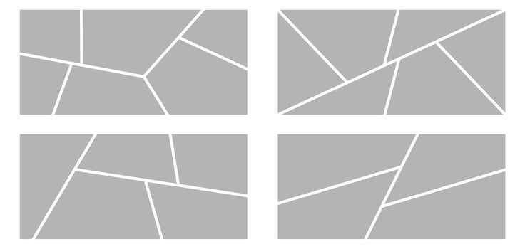 Pictures or photos frame collage abstract photo frames and digital photo wall template vector