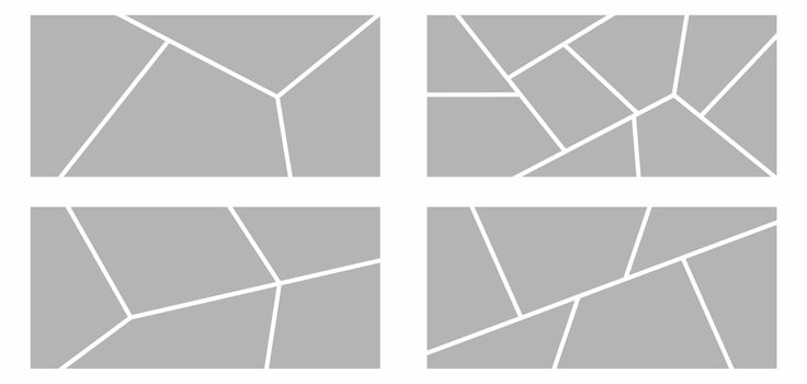 Pictures or photos frame collage abstract photo frames and digital photo wall template vector