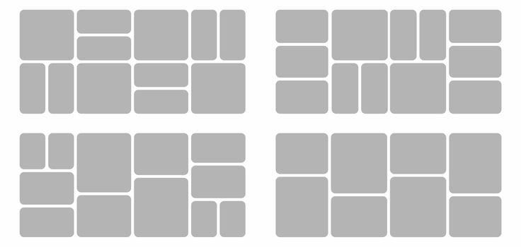 Pictures or photos frame collage abstract photo frames and digital photo wall template vector