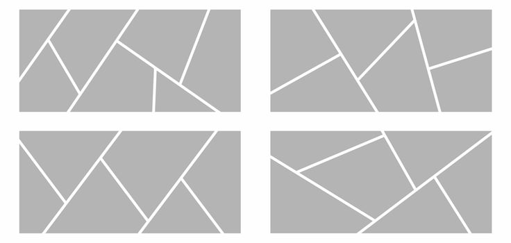 Pictures or photos frame collage abstract photo frames and digital photo wall template vector