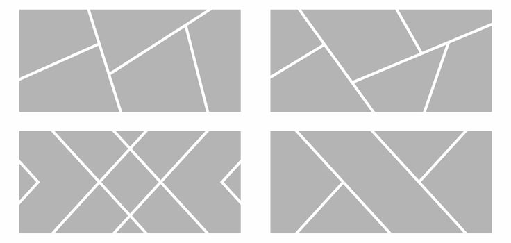Pictures or photos frame collage abstract photo frames and digital photo wall template vector