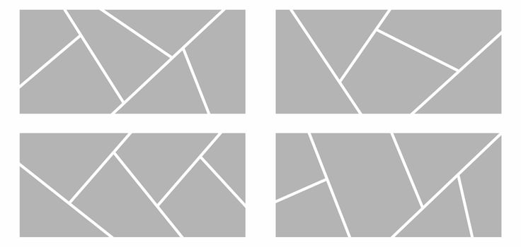 Pictures or photos frame collage abstract photo frames and digital photo wall template vector