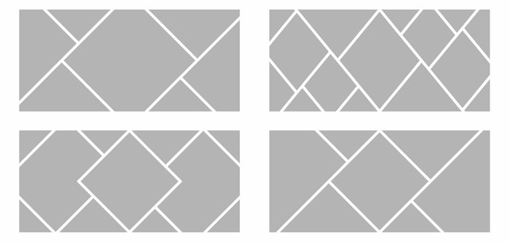Pictures or photos frame collage abstract photo frames and digital photo wall template vector