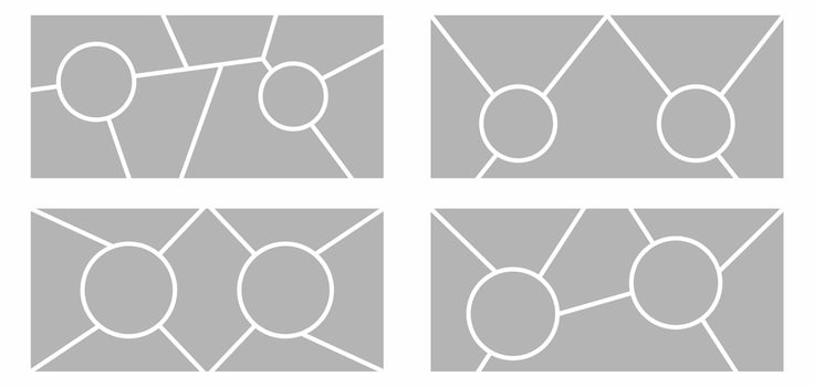 Pictures or photos frame collage vector