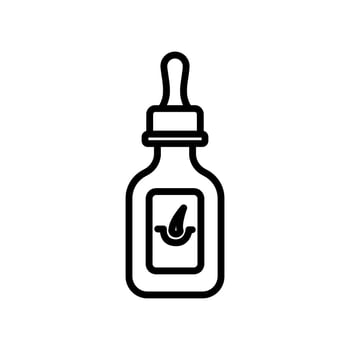 hair oil vector icon in line style