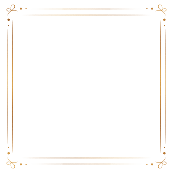 Gold ribbon frame png