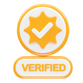 Verified icon illustration 3d rendering transparent element png