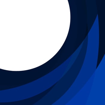 abstract dark blue corporate background with waves. square background. vector