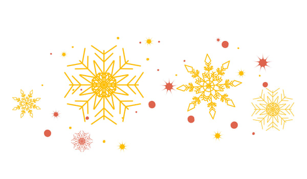 Snowflake banner vector on white background AbstractChristmas Festival