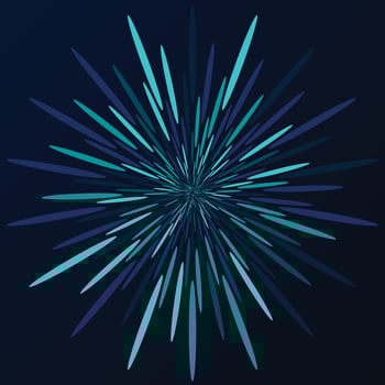 Abstract blue techno puzzle glowing geometric pattern background vector