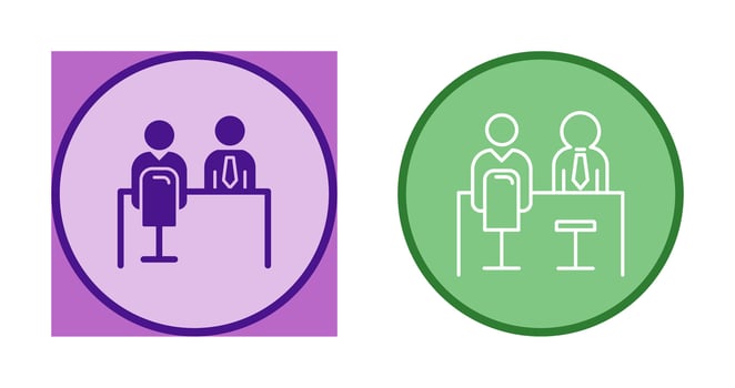 Employee Interview Vector Icon