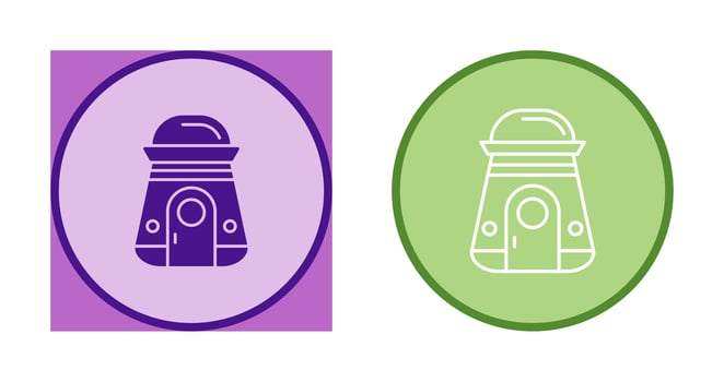 Space Capsule Vector Icon