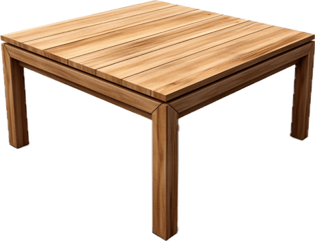 Modern wooden table png with AI generated.
