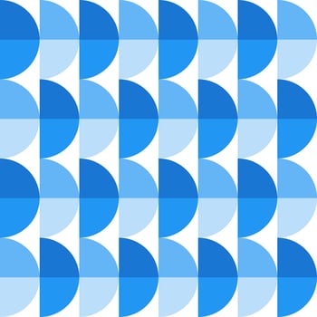 Blue gradient half circle pattern. Half circle vector seamless pattern. Decorative element, wrapping paper, wall tiles, floor tiles, bathroom tiles.