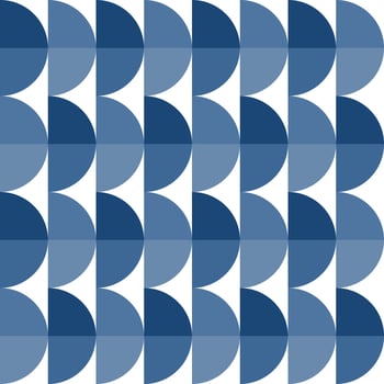 Navy blue gradient half circle pattern. Half circle vector seamless pattern. Decorative element, wrapping paper, wall tiles, floor tiles, bathroom tiles.