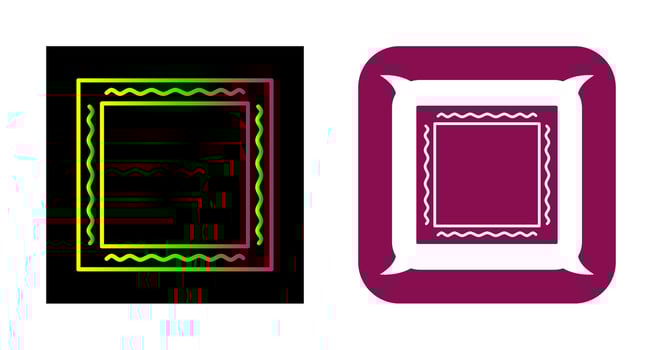 Unique Frame Vector Icon