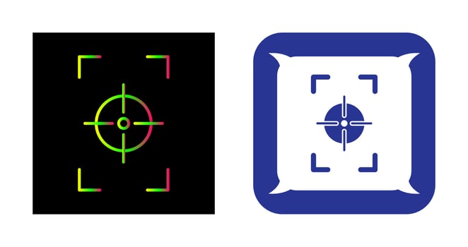 Unique Focus Vertical Vector Icon