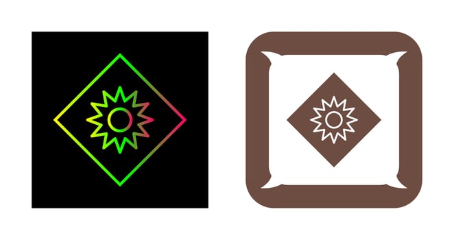 Optical Radiation Vector Icon
