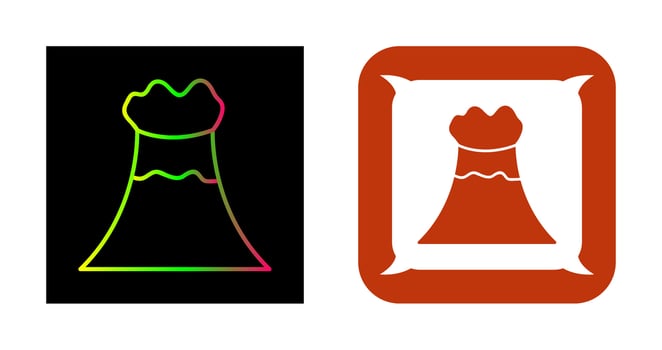 Volcano Vector Icon