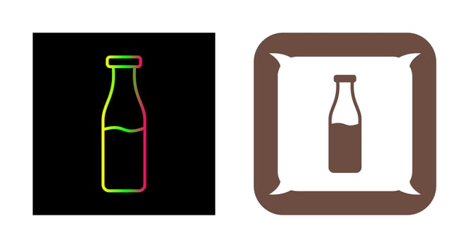 Milk Bottle Vector Icon