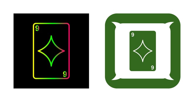 Diamonds Card Vector Icon
